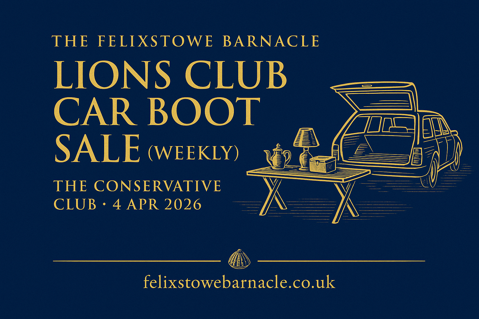Lions Club Car Boot Sale (Weekly)